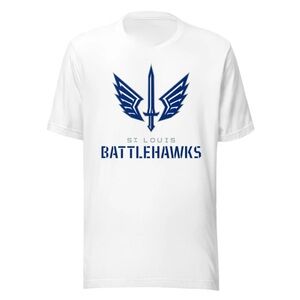 NWT Men’s XL St. Louis Battlehawks White Short Sleeve T-Shirt Tee